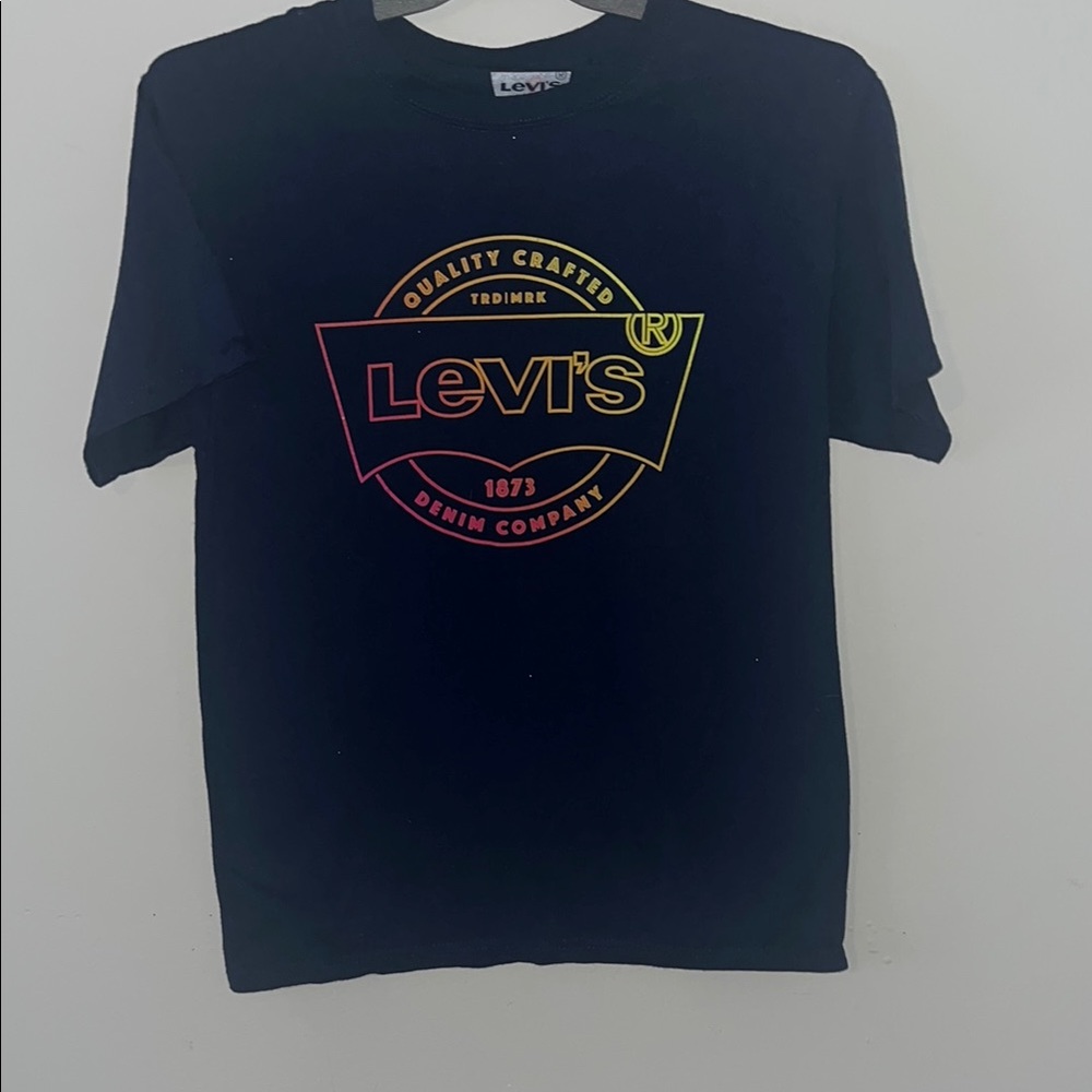 Levi's Black Tee with Colorful Logo